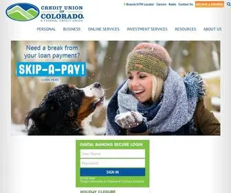 Cuofco.org(Credit Union of Colorado) Screenshot