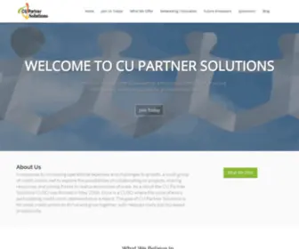 Cupartnersolutions.com(CU Partner Solutions) Screenshot