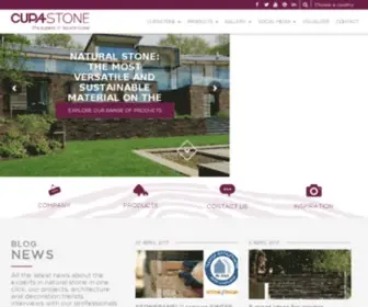 Cupastone.com(Natural Stone for any type of interior or exterior projects) Screenshot