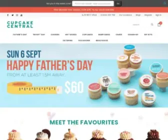 Cupcakecentral.com.au(Best Cupcakes in Melbourne & Same Day Delivery) Screenshot