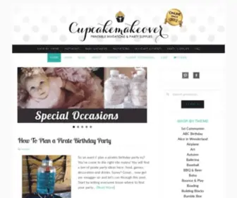 Cupcakemakeover.com(Unique Party Printables & Invitations) Screenshot