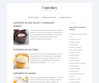 Cupcakesrecetas.com(Cupcakes) Screenshot