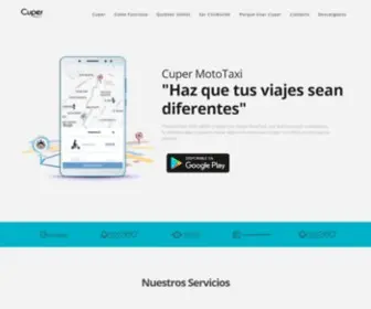 Cuper.com.co(Pide una moto y viaja tranquilo y sin trancones) Screenshot