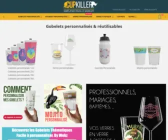 Cupkiller.com(Gobelets personnalisés réutilisables pas chère en 3 jours) Screenshot