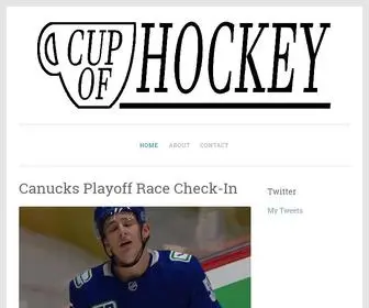 Cupofhockey.com(Lets sit down) Screenshot