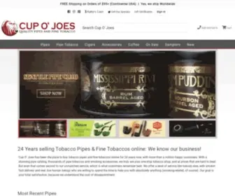 Cupojoes.com(Pipe Tobacco) Screenshot