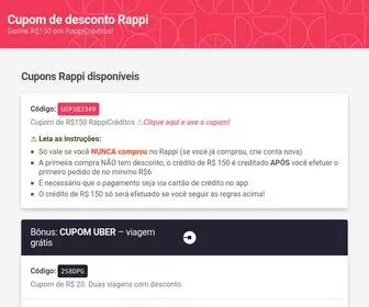 Cupomrappi.com.br(Oops, something lost) Screenshot