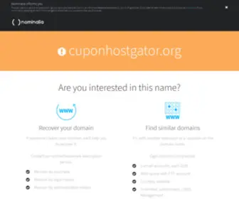 Cuponhostgator.org(Cupon Hostgator) Screenshot