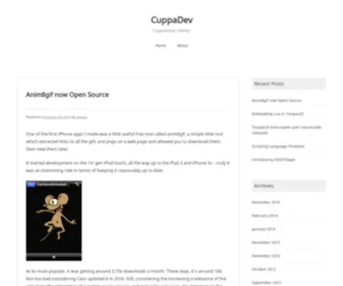 Cuppadev.co.uk(Cuppalicious coding) Screenshot