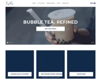 Cuppbubbletea.co.uk(Bubble Tea Refined) Screenshot