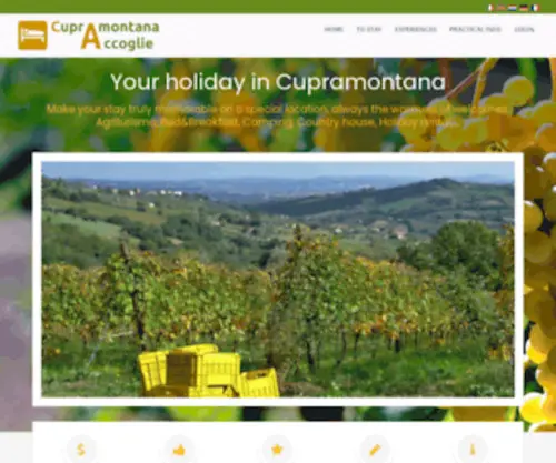 Cupramontana-Accoglie.it(Ospitalità rurale nelle Marche) Screenshot