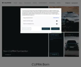 Cupraofficial.hr(CUPRA) Screenshot