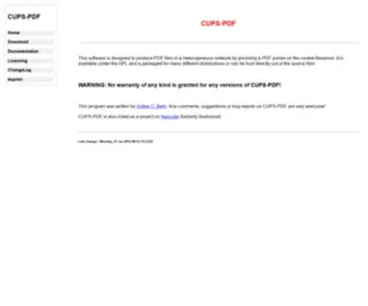 Cups-PDF.de(Cups PDF) Screenshot
