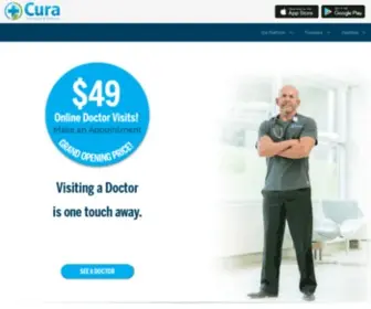 Cura.com(Cura Online Doctor Visits) Screenshot