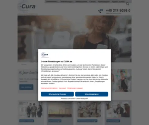 Cura.de(Startseite) Screenshot