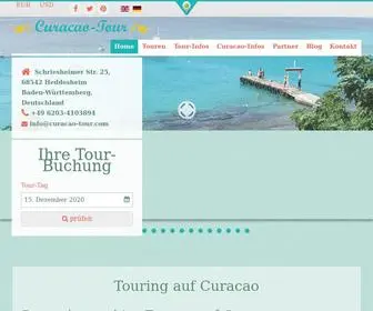 Curacao-Tour.com(Deutschsprachige Touren auf Curacao) Screenshot