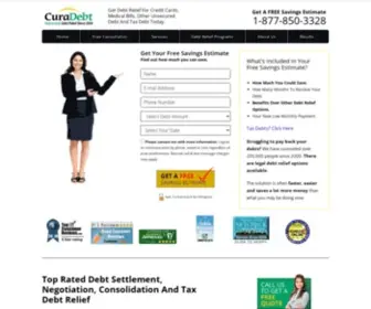 Curadebt.com(Debt Negotiation) Screenshot