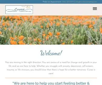 Curaecounseling.com(Curae Counseling & Consulting Services) Screenshot