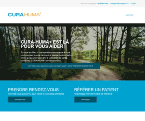 Curahumaplus.ca(CURA HUMA) Screenshot