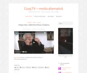 Curaj.tv(Blog de implicare civică) Screenshot