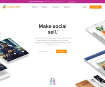 Curalate.com(The UGC Platform for Authentic Shopper Experiences) Screenshot
