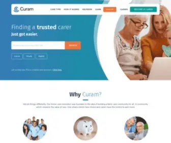 Curamcare.com(We are a health) Screenshot