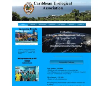 Curaonline.org(Caribbean Urological Association) Screenshot