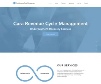 Curarcm.com(Cura Revenue Cycle Management) Screenshot