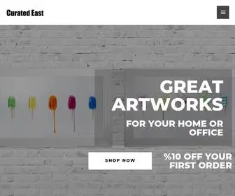 Curatedeast.com(Great Artworks For Your Home or Office) Screenshot