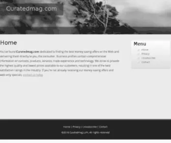 Curatedmag.com(Curated Magazine) Screenshot