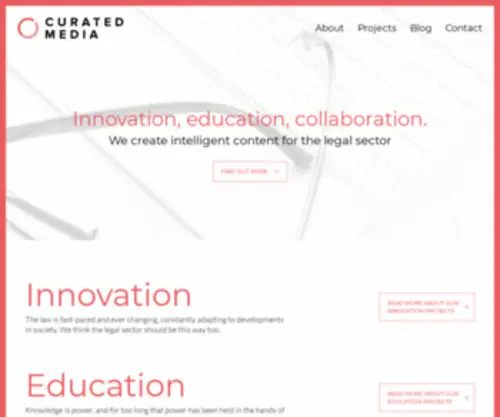 Curatedmedia.co.uk(Content Marketing & Legal Copywriters for Law Firms & Lawyers UK) Screenshot