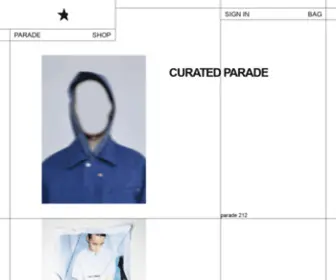 Curatedparade.com(CURATED PARADE) Screenshot