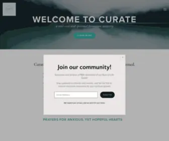Curateministries.org(CURATE) Screenshot