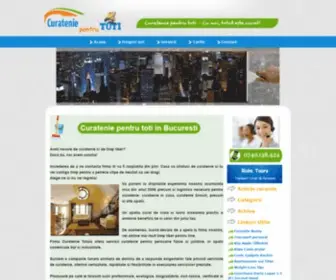 Curateniepentrutoti.ro(Servicii curatenie Bucuresti) Screenshot