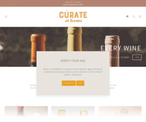 Curatewineclub.com(Curate Spanish Wine Club) Screenshot