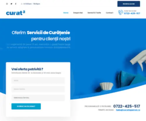 Curatlapatrat.ro(Firma de curatenie Brasov) Screenshot
