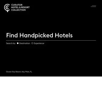 Curatorhotelsandresorts.com(The Curator Hotel & Resort Collection) Screenshot