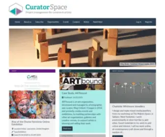Curatorspace.com(Intelligent tools for curators) Screenshot