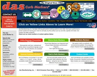 Curbmarker.com(Das Manufacturing) Screenshot