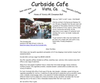 Curbsidecafevistaca.com(The Curbside Cafe in Vista) Screenshot