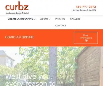 Curbz.ca(Discover Curbz Landscaping in Toronto and the GTA) Screenshot