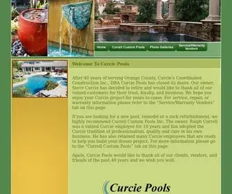 Curciepools.com(Curcie Pools) Screenshot