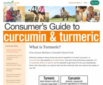 Curcumin-Turmeric.net(Consumer's Guide to Best Absorption Curcumin and Turmeric) Screenshot