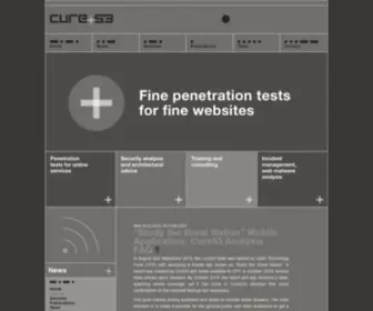 Cure53.de(Fine penetration tests for fine websites) Screenshot