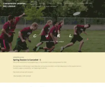 Curecleague.org(Champaign Urbana Rec League) Screenshot