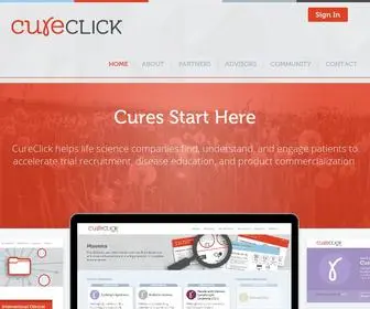 Cureclick.com(Cureclick) Screenshot