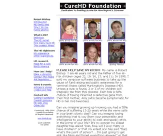 CureHD.org(Huntington's Disease awareness) Screenshot