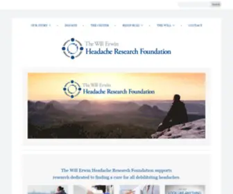 Cureheadaches.org(Will Erwin Headache Research Foundation) Screenshot