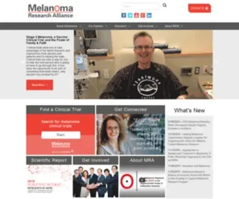Curemelanoma.org(Melanoma Prevention) Screenshot