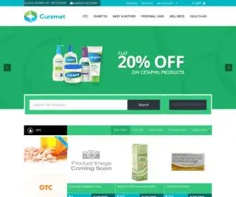 Curemet.com(Curemet Pharamacy Online) Screenshot